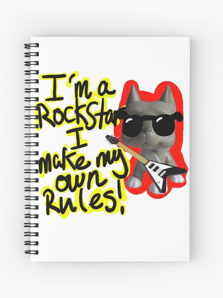 Im A Rockstar I Make My Own Rules Spiral Notebook - 