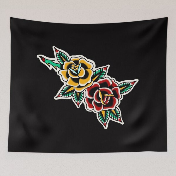 Item preview, Roses Traditional Tattoo designed and sold by rafaelwolf.