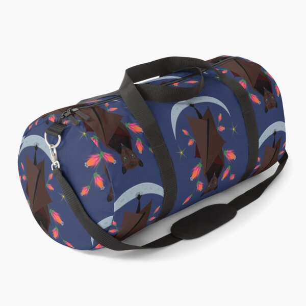 Item preview, Malayan Flying Fox With Moon and Stars - Dark Blue designed and sold by Elisa Yinh Creative.