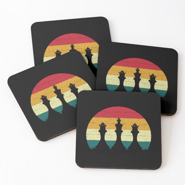 Item preview, retro sunset chess designed and sold by JaMatt1983.