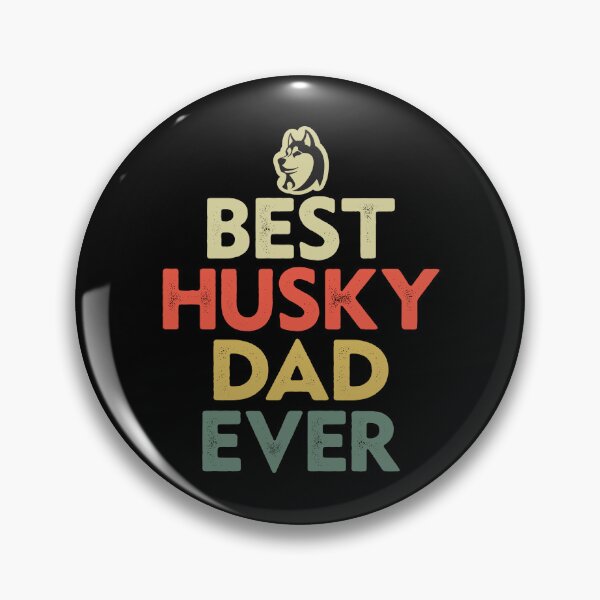 Item preview, Best husky dad-retro designed and sold by iskapa.