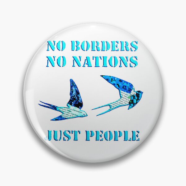 Item preview, No Borders No Nations Just People collage designed and sold by BryonyMayArt.
