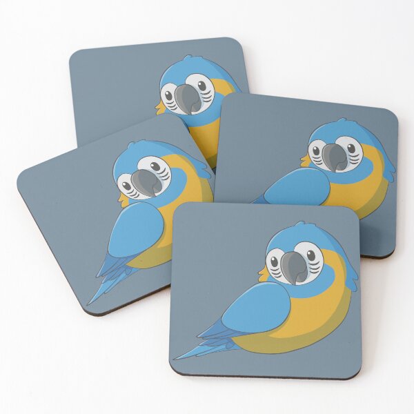 Item preview, Adorable fluffy blue throated macaw designed and sold by AniBeanz.