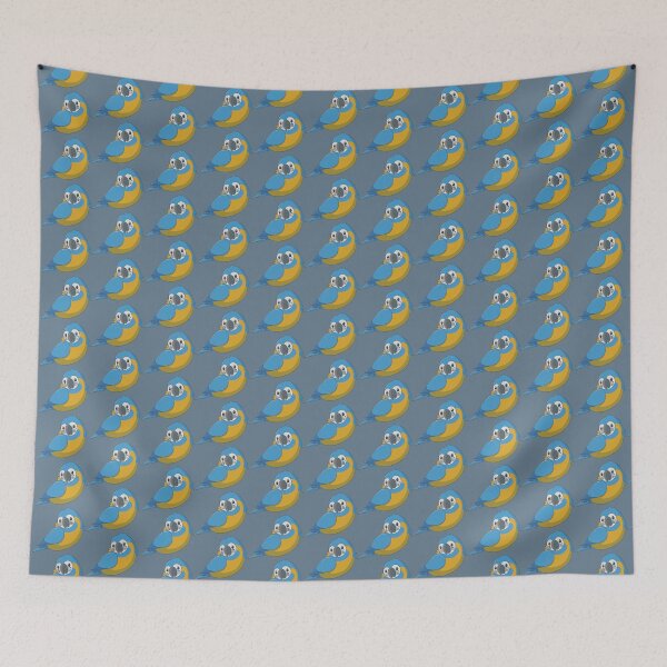 Item preview, Adorable fluffy blue throated macaw designed and sold by AniBeanz.