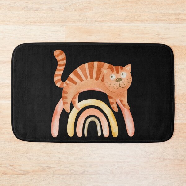 Item preview, Boho Rainbow Cat designed and sold by HappyLifeCreate.