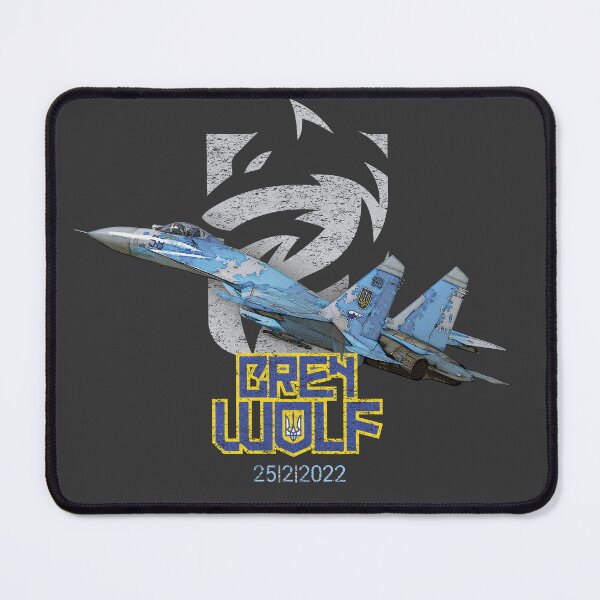 Item preview, Ukrainian pilot Grey Wolf - Tribute for famed airshow pilot Oleksandr “Grey Wolf” Oksanchenko fallen defending Kiev. Ukraine. designed and sold by monographix.