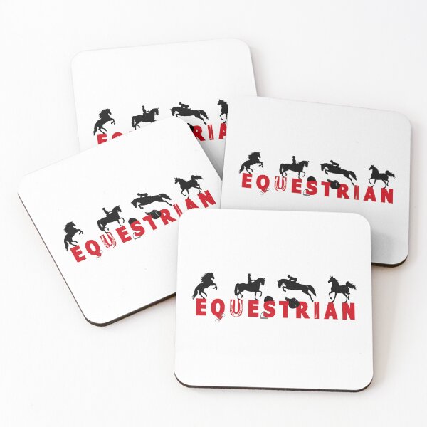 Item preview, Equestrian with 4 horses designed and sold by Horse-Aholic.
