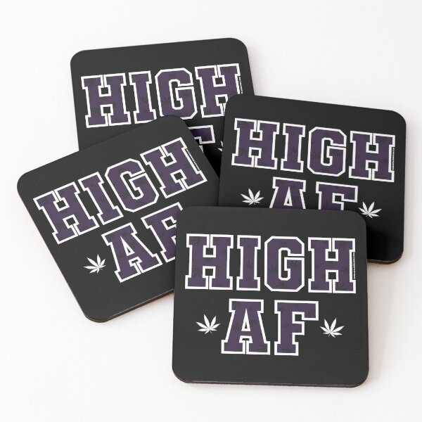 Item preview, High af pot leaf pattern darkest purple  designed and sold by YomeHayin.