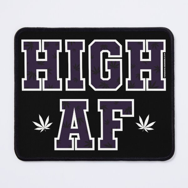 Item preview, High af pot leaf pattern darkest purple  designed and sold by YomeHayin.