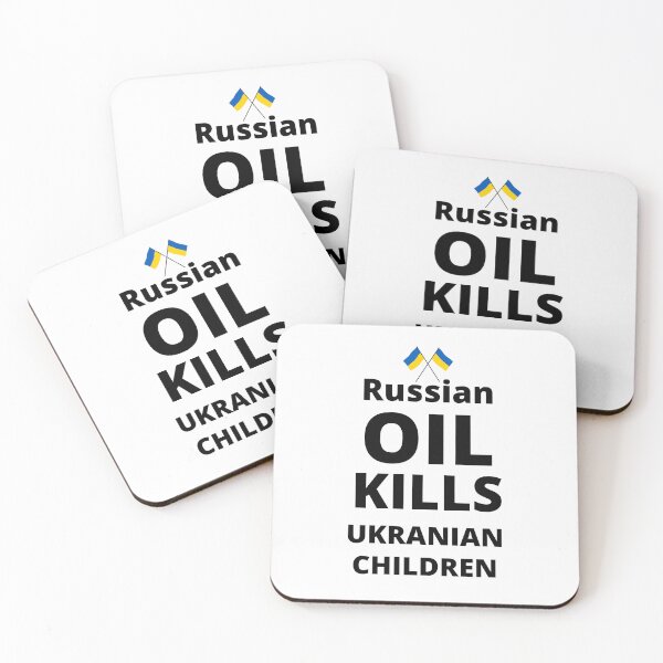 Item preview, RUSSIAN OIL KILLS UKRANIAN CHILDREN designed and sold by zakariadesigner.