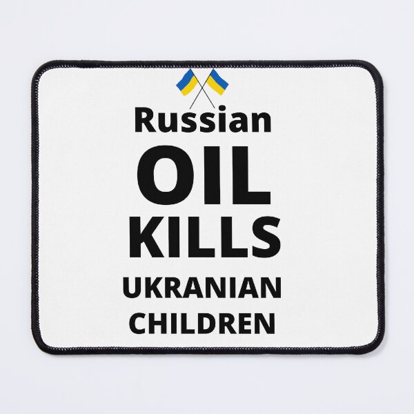 Item preview, RUSSIAN OIL KILLS UKRANIAN CHILDREN designed and sold by zakariadesigner.