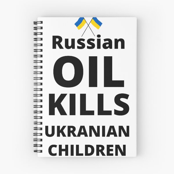 Item preview, RUSSIAN OIL KILLS UKRANIAN CHILDREN designed and sold by zakariadesigner.
