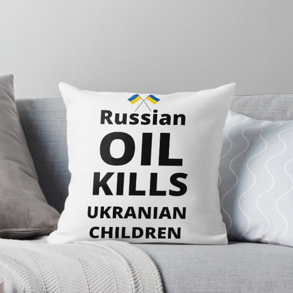 Item preview, RUSSIAN OIL KILLS UKRANIAN CHILDREN designed and sold by zakariadesigner.