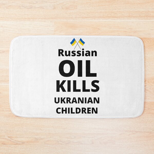 Item preview, RUSSIAN OIL KILLS UKRANIAN CHILDREN designed and sold by zakariadesigner.