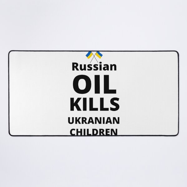 Item preview, RUSSIAN OIL KILLS UKRANIAN CHILDREN designed and sold by zakariadesigner.