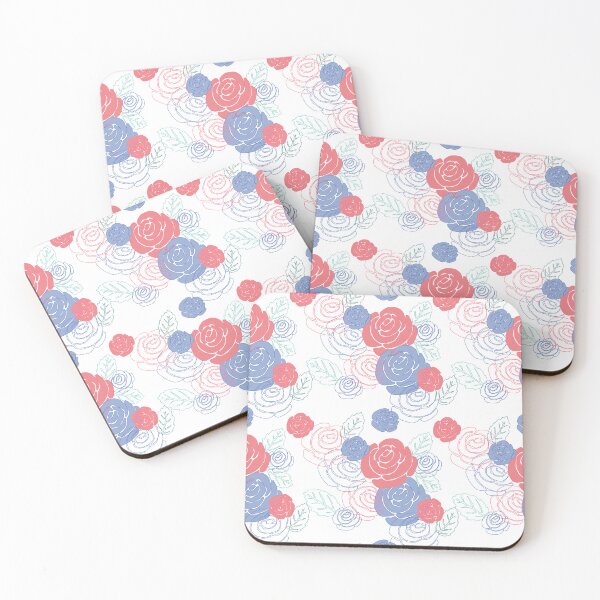 Item preview, Lovely Tea Roses Romantic Repeat Pattern designed and sold by MoePark.