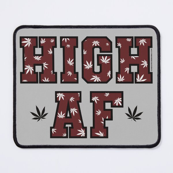 Item preview, High af pot leaf pattern darkest red designed and sold by YomeHayin.
