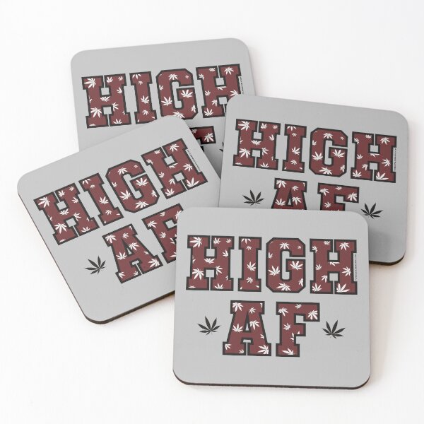 Item preview, High af pot leaf pattern darkest red designed and sold by YomeHayin.
