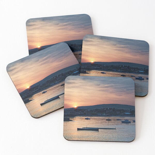 Item preview, Sunset over Swanage and Purbeck Hills designed and sold by galpinimages.