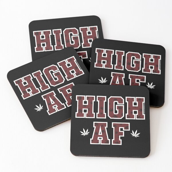 Item preview, High af pot leaf pattern darkest red designed and sold by YomeHayin.