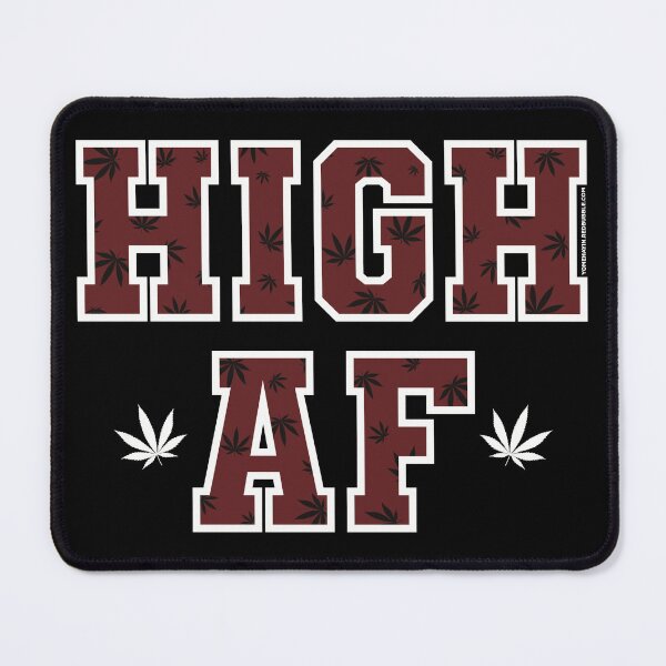 Item preview, High af pot leaf pattern darkest red designed and sold by YomeHayin.