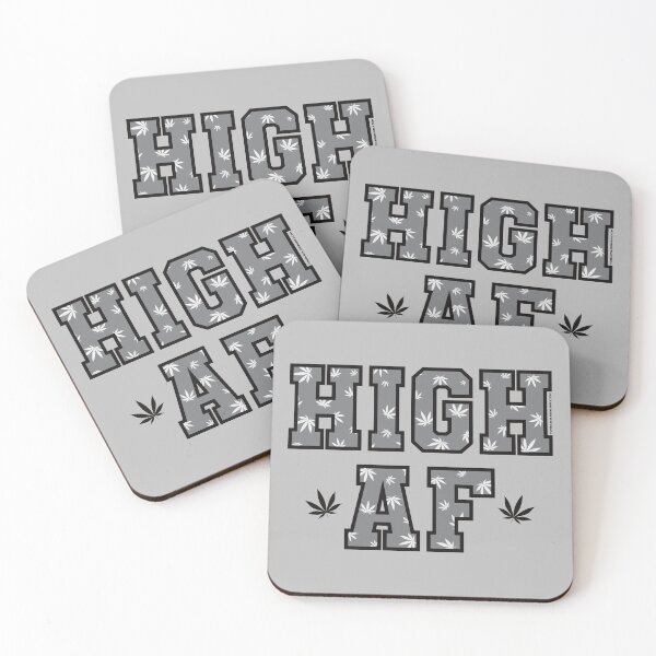 Item preview, High af pot leaf pattern grey designed and sold by YomeHayin.