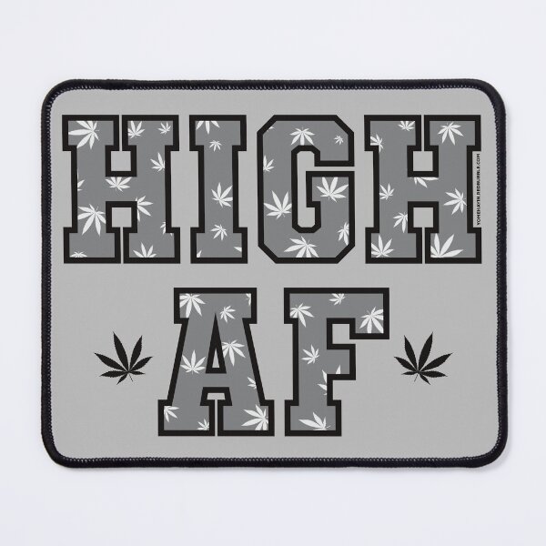 Item preview, High af pot leaf pattern grey designed and sold by YomeHayin.