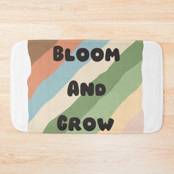 Item preview, Bloom and grow, inspirational life quote (colour palette background, color palete) designed and sold by Sanaura.