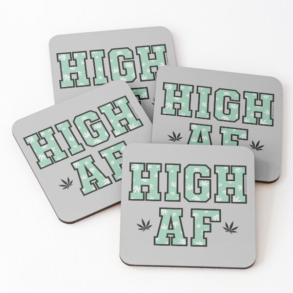 Item preview, High af pot leaf pattern pastel green designed and sold by YomeHayin.