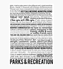 Parks and Recreation Quotes Photographic Print