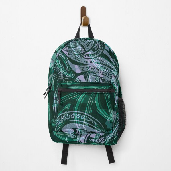 Item preview, Abstract Hawaiian Tropical With Blue Tribal Overlay  designed and sold by sunnthreads.