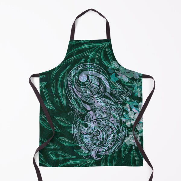 Item preview, Abstract Hawaiian Tropical With Blue Tribal Overlay  designed and sold by sunnthreads.