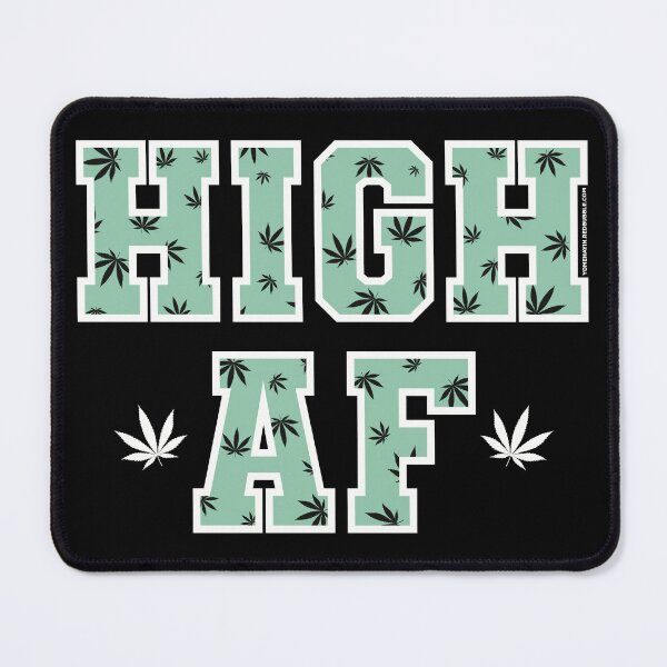 Item preview, High af pot leaf pattern pastel green designed and sold by YomeHayin.