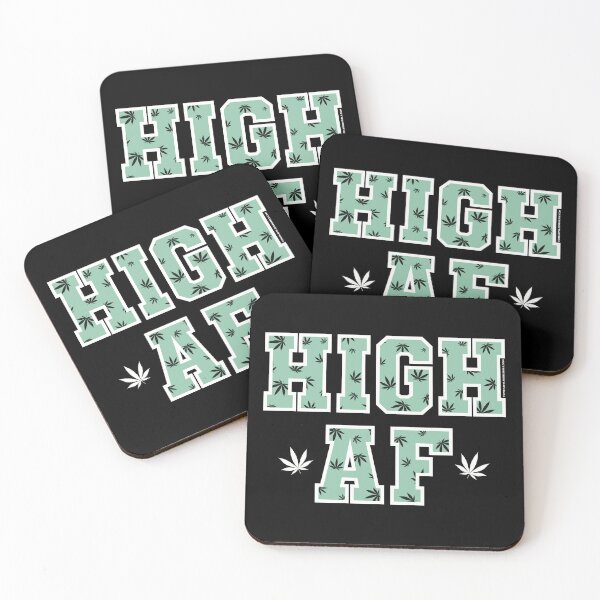 Item preview, High af pot leaf pattern pastel green designed and sold by YomeHayin.
