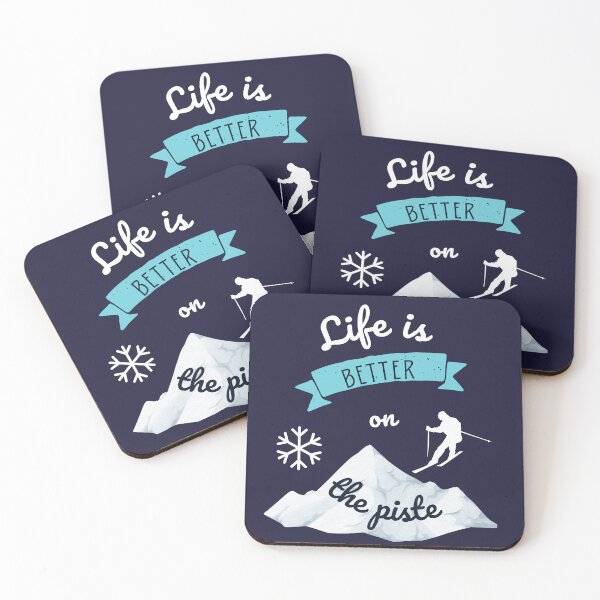 Item preview, Life is Better On The Piste - Ski Fan Design designed and sold by norras.