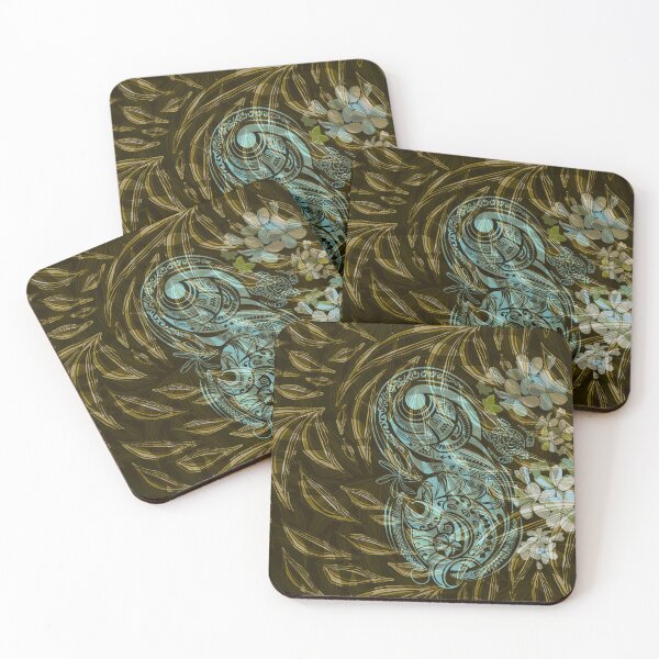 Item preview, Abstract Hawaiian Tropical With Tribal Overlay 131 designed and sold by sunnthreads.