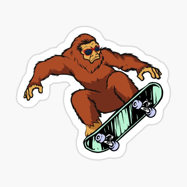 Item preview, Bigfoot On Skateboard designed and sold by robro31.