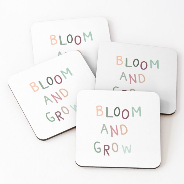 Item preview, Bloom and grow, inspirational life quote (colour palette background, color palete) designed and sold by Sanaura.