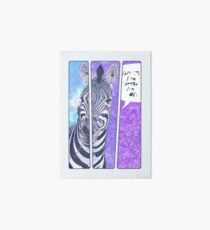 Comic-Buch Zebra Galeriedruck