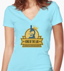 Jeffersonian's King of the Lab! Women's Fitted V-Neck T-Shirt