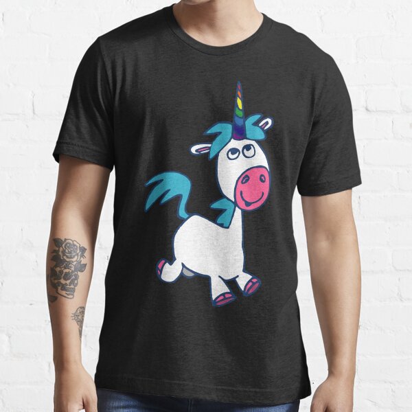 Joyous Cartoon Unicorn by Cheerful Madness!! Essential T-Shirt