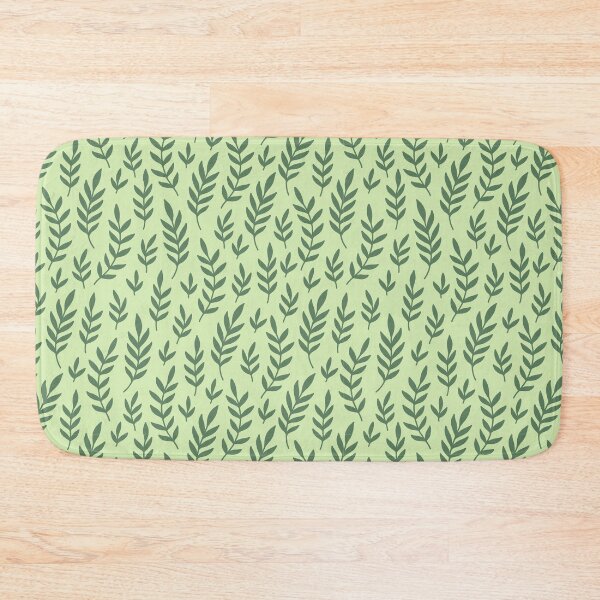 Item preview, Falling leaves pattern sage green designed and sold by Randa Ranmania.