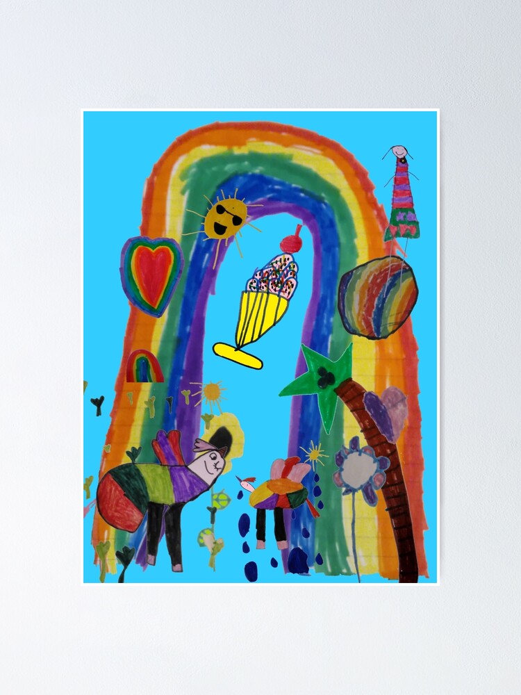 "Rainbow Land" Poster for Sale by weird83 Redbubble