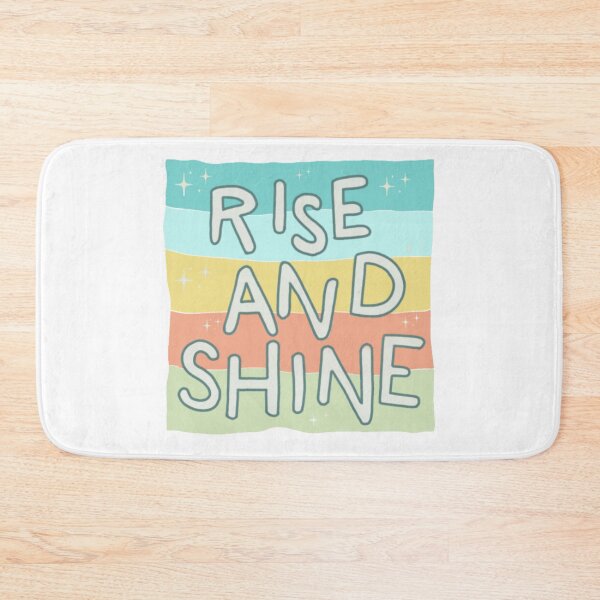 Item preview, Rise and shine, inspirational life quote (colour palette background, color palete) designed and sold by Sanaura.