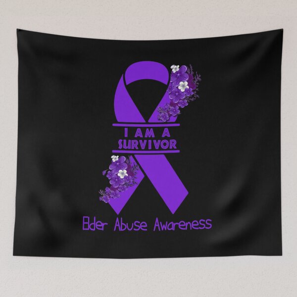 Item preview, I Am A Suvivor Ribbon Elder Abuse Awareness designed and sold by heppenp.