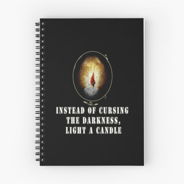 Item preview, Instead of cursing the dark, light a candle. Quote from Lao-Tsu designed and sold by Tiziza.