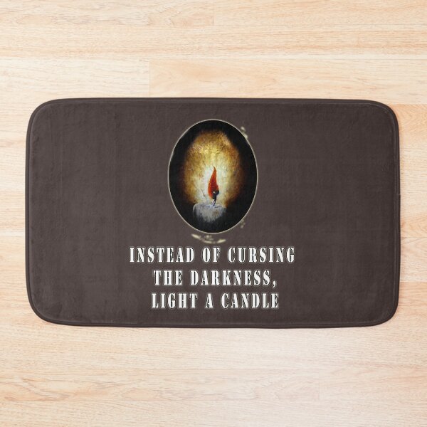 Item preview, Instead of cursing the dark, light a candle. Quote from Lao-Tsu designed and sold by Tiziza.