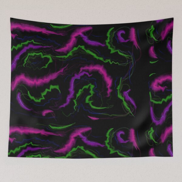 Item preview, Trippy neon pattern designed and sold by C.l S.