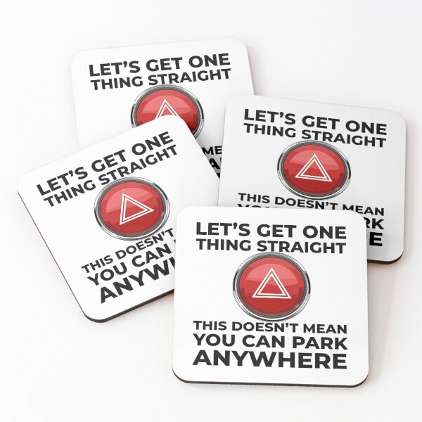 Item preview, Hazard Button Can_t Park Anywhere   designed and sold by DesignsByJnk5.