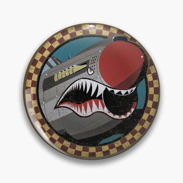 Artikelvorschau, P-40 Warbird im Notflug-Stil, Haifischmaul, Warhawk entworfen und verkauft von monographix.